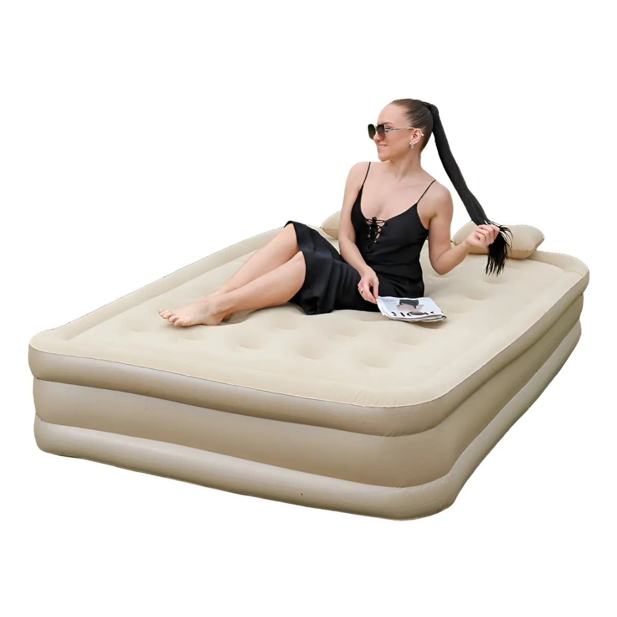 GENERICO - Colchón Inflable Queen 2 Plazas