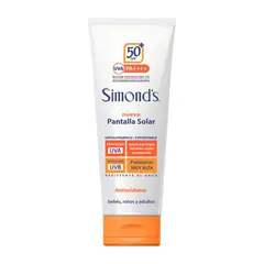 SIMONDS - Bloqueador solar SPF 50 200 ml para piel sensible