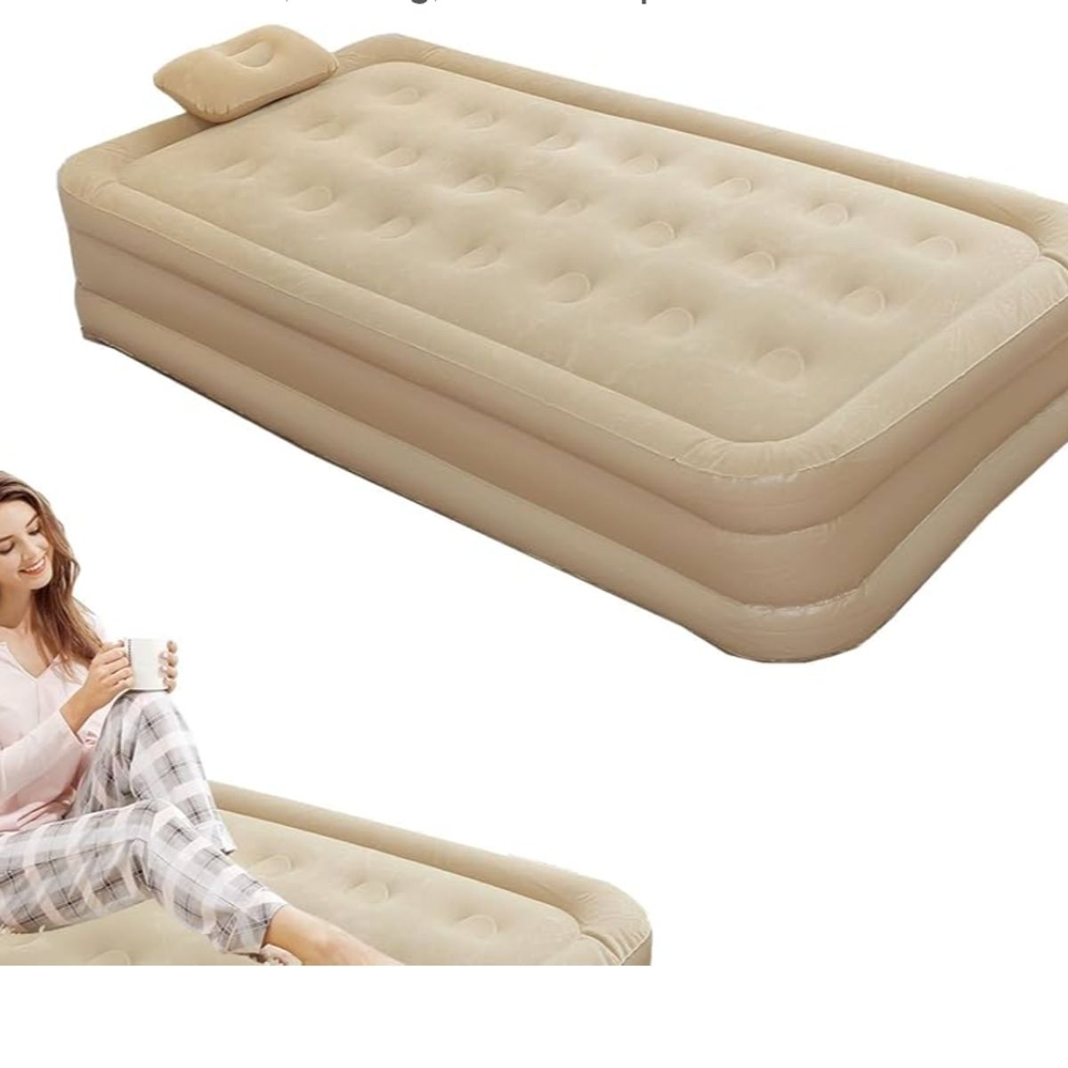 GENERICO - Colchon Inflable Individual Leedsooy