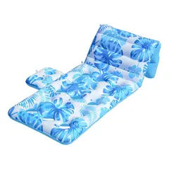 GENERICO - Asiento Flotante Inflable Ajustable Adulto Portavaso Piscina