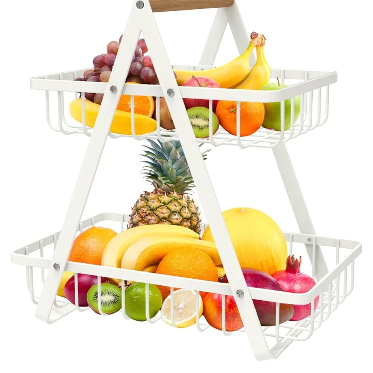 GENERICO - Cesta Para Frutas 2 Niveles