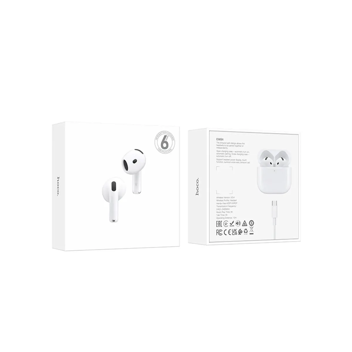 HOCO - Audifonos Hoco EW84 Blanco Compatibles iOS Android