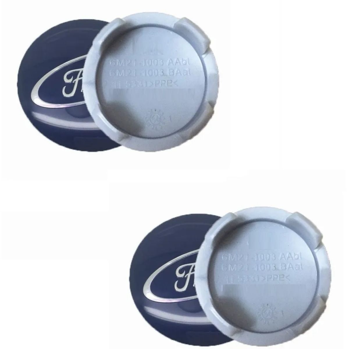 GENERICO - 4 Tapa Centro Llanta Compatible con Ford 54mm
