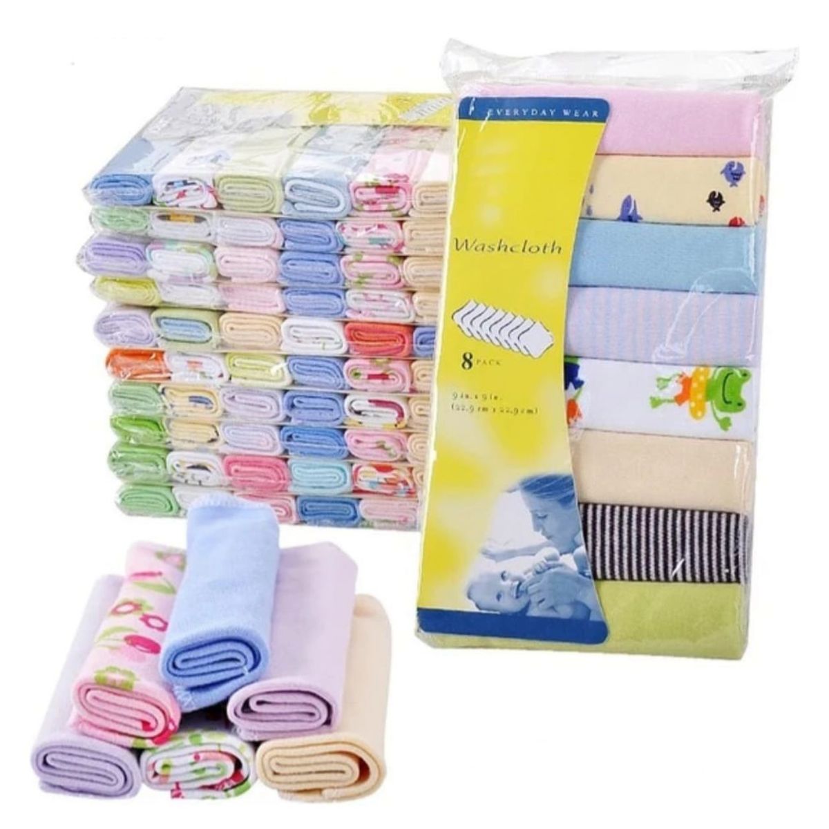 GENERICO - Pack 8 Tutos-pañitos Para Bebés Y Niños