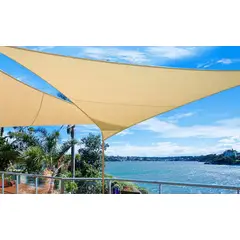 GENERICO - Toldo X2 vela Triangular 3,5x 3.5x 3,5 MT malla terraza sombreadora