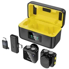 HOCO - Microfono Inalambrico Magnetico Dual Para iPhone Y Tipo C