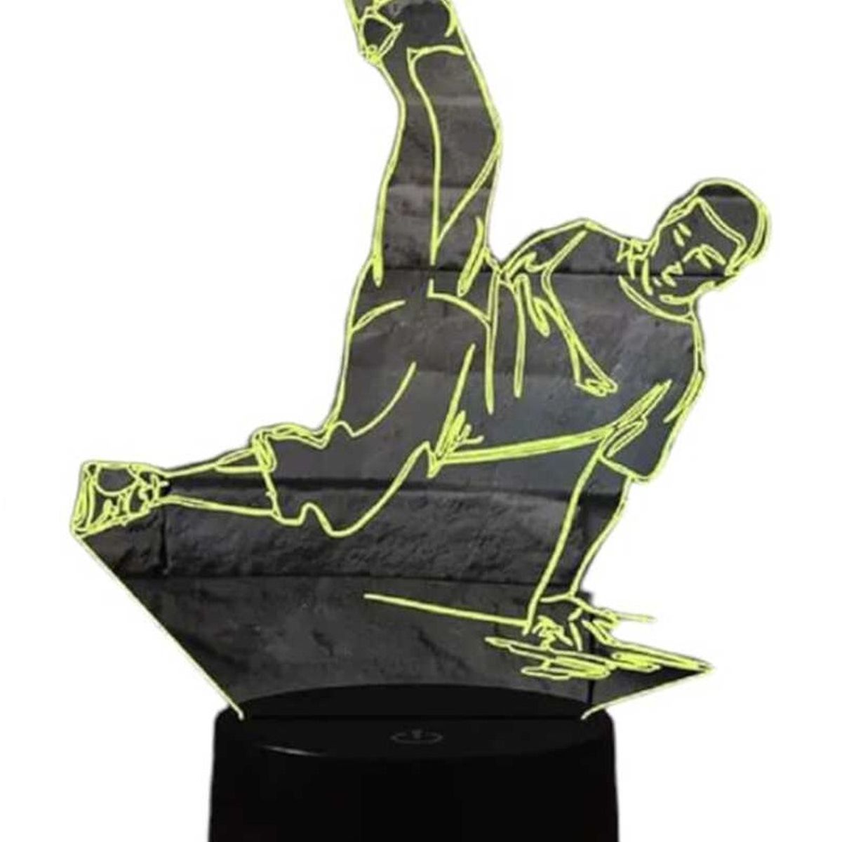 GENERICO - Lampara ilusión 3D Break Dance De 7 Colores