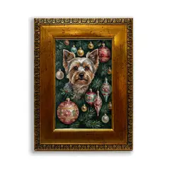 GENERICO - Cuadro Yorkie 10x15 + lámina extra intercambiable