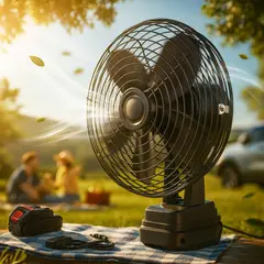 MOVI - VENTILADOR PORTÁTIL 5 ASPAS CON BATERÍA + CARGADOR USB – BREEZEFLEX M5500