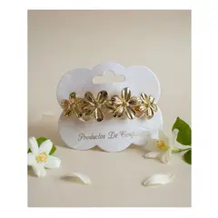 GENERICO - Pinza Para El Cabello Flores Dorado