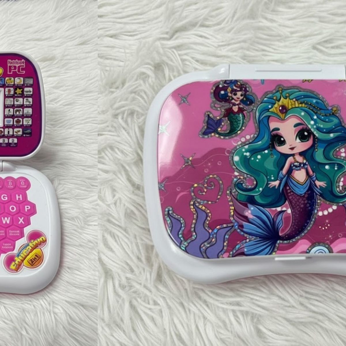 GENERICO - COMPUTADORA PARA NIÑA DE JUGUETE DIDACTICO INGLES ESPAÑOL SIRENITA WM