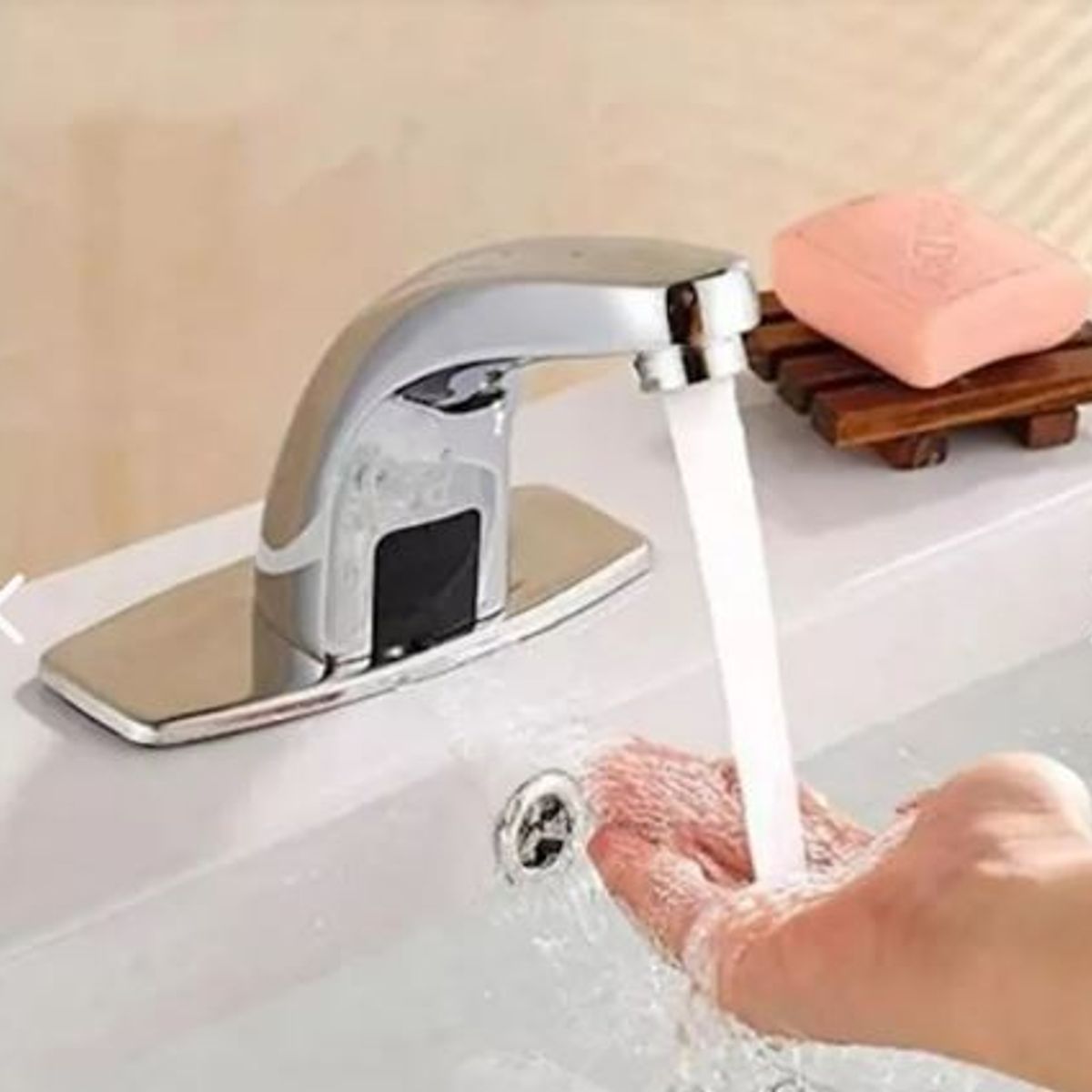 GENERICO - Llave Lavamanos Automatico Sensor Infrarrojo