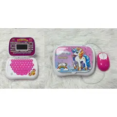 GENERICO - COMPUTADORA DE NIÑA UNICORNIO GATITO DIDACTICO INGLES ESPAÑOL WYM