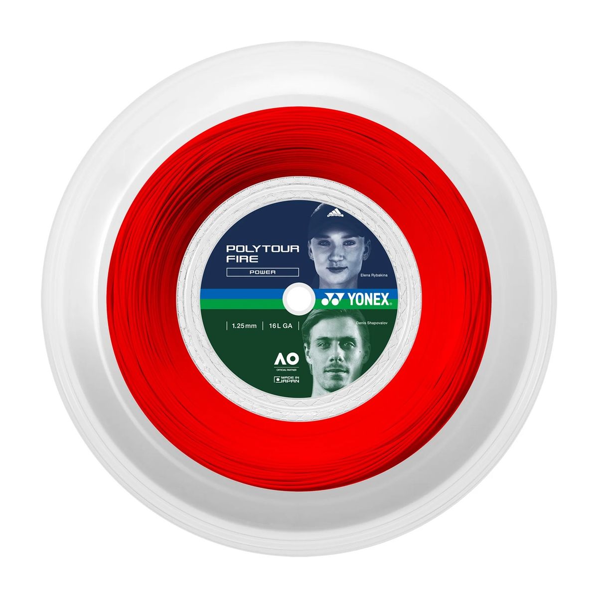 YONEX - Rollo de Cuerda Yonex Poly Tour Fire 1.25 - 200m