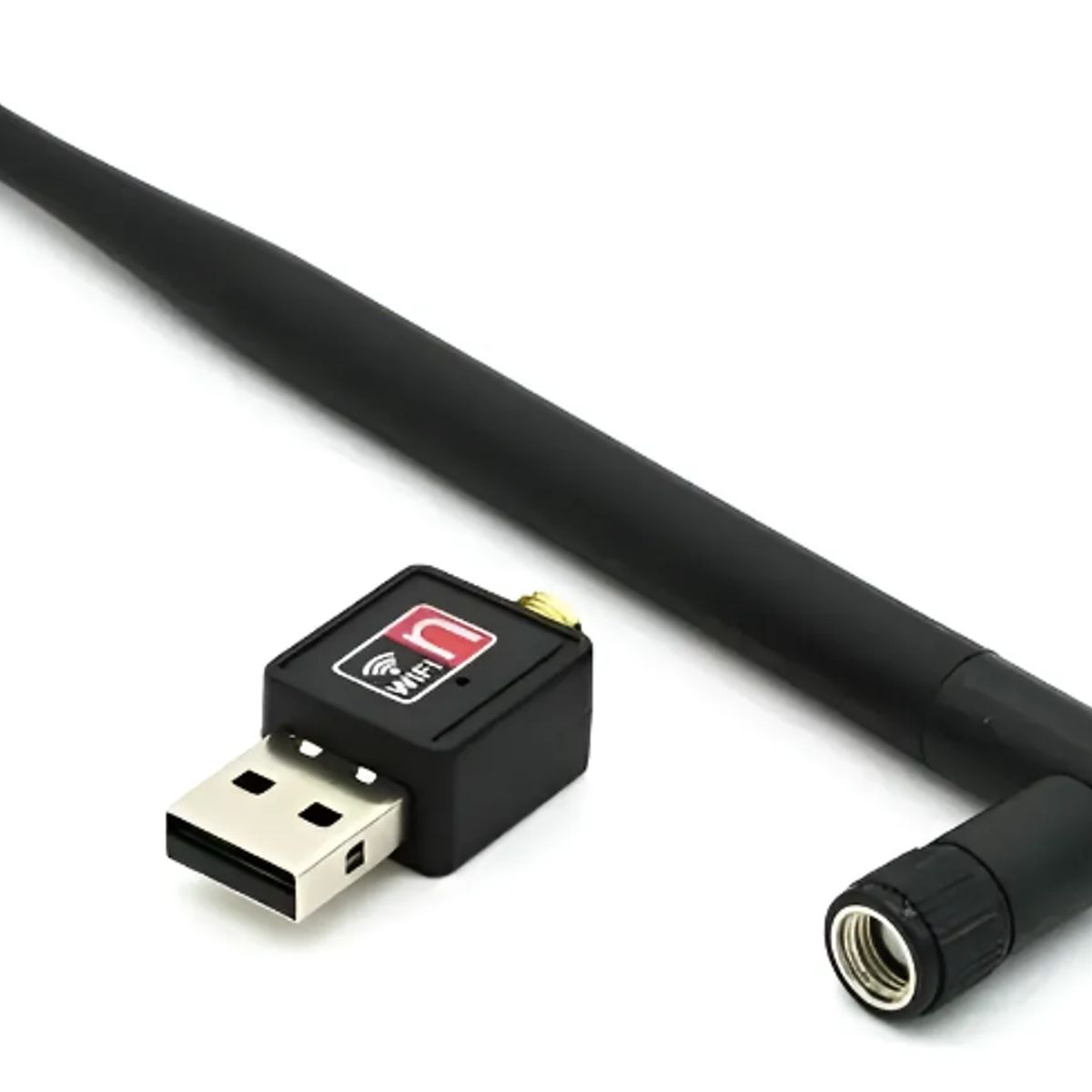 GENERICO - Antena Adaptador Wifi Genérica 80211n Negra 150mb