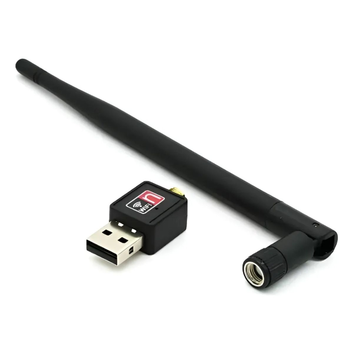 GENERICO - Antena Adaptador Wifi Genérica 80211n Negra 150mb