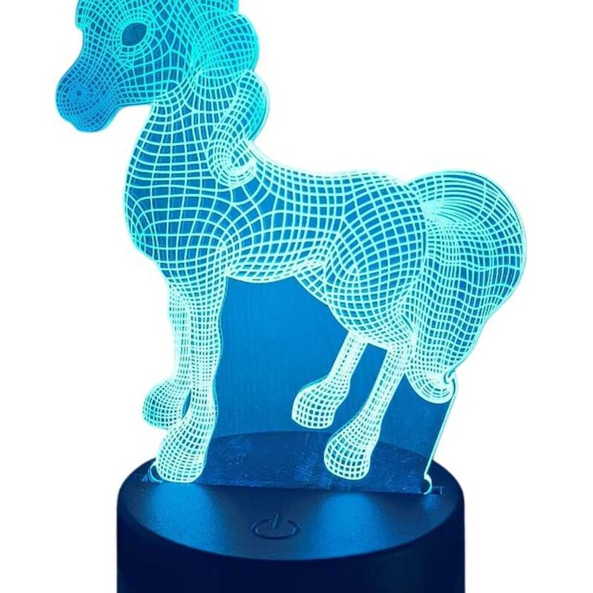 GENERICO - Lampara ilusión 3D Unicornio Magico De 7 Colores