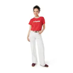 EFESIS - PANTALON PIRAGI PALAZZO BOLSILLO INCRUSTADO - Blanco