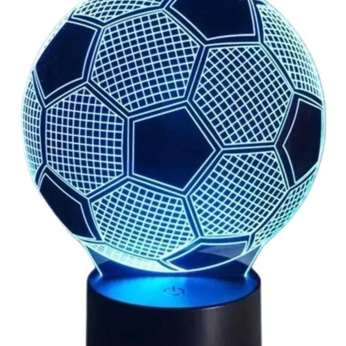 GENERICO - Lampara led Ilusión 3D Pelota de futbol De 7 Colores