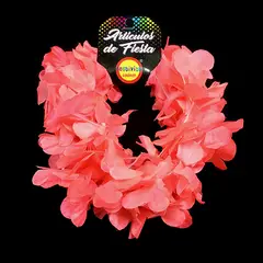 GENERICO - CINTILLO ELASTICADO FLOR FLUOR SANDIA X6 UNI
