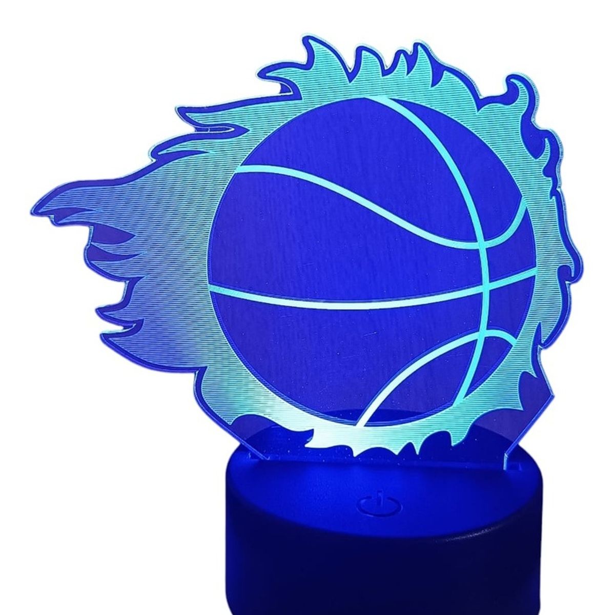 GENERICO - Lampara led Ilusión 3D Baloncesto De 7 Colores