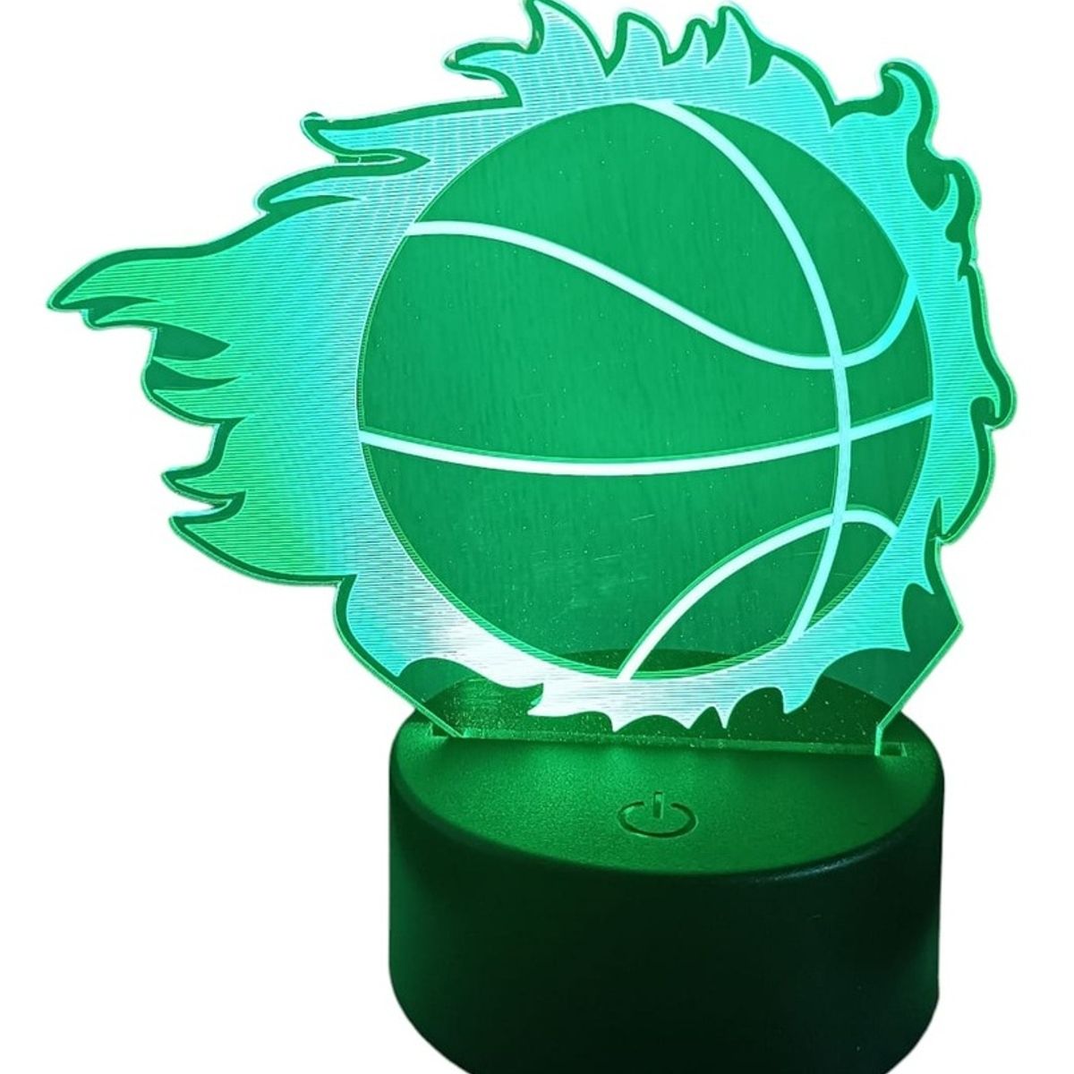 GENERICO - Lampara led Ilusión 3D Baloncesto De 7 Colores