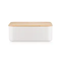 BODUM - Panera Caja para Pan con Tapa Bambu Color Blanco
