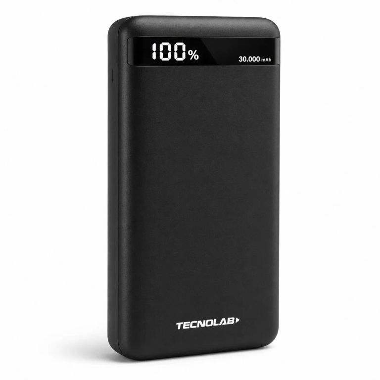 Powerbank Ultra Rapido de 30.000 MAH Multipuertos Black