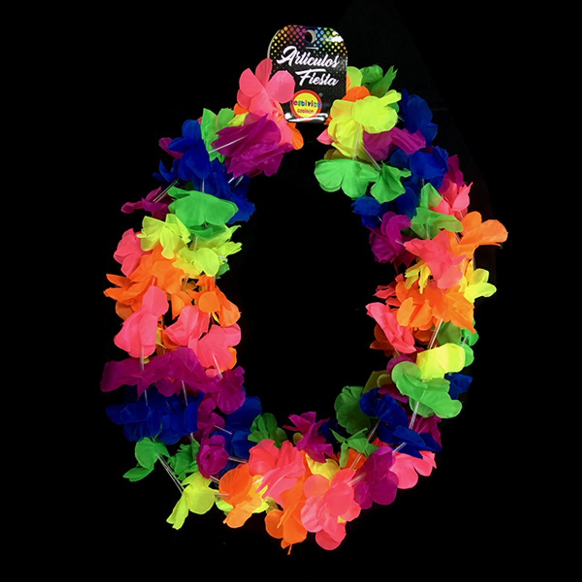GENERICO - COLLAR FLOR FLUOR SURTIDO X6 UNI
