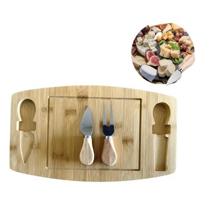 Imagen 2 del producto Tabla de Picoteo Madera Cuchillos Integrados