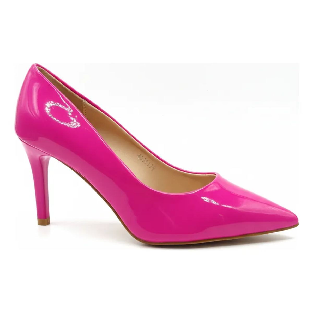BOVINITA - Stiletto Fucsia Plataforma Charol Tacon Medio Punta Fina