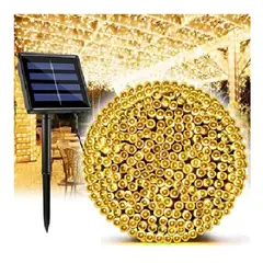 GENERICO - Luces Solares Guirnalda 20 Metros 200 Led Calida