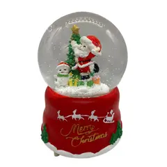 EKOL TACTICA MILITAR - Esfera Bola Navidad Y Nevado Papa Noel Regalo Navidad 2025