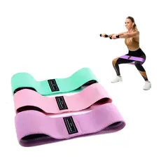 GENERICO - Set 3 Bandas Elasticas Fitnes De Resistencia Ejercicios Premium