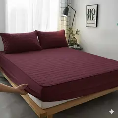 GENERICO - Cubre colchón BURDEO 1.5 PLAZA protector impermeable 1 funda de almohada