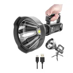 GENERICO - Foco Linterna Multifuncional 500w 4 Modos Camping Usb Soporte