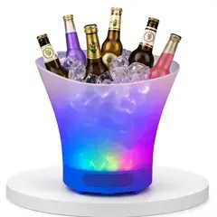 MOVI - Hielera Parlante 4 en 1 que lo tiene TODO (Hielera + Parlante + Bluetooth + Luz Led)