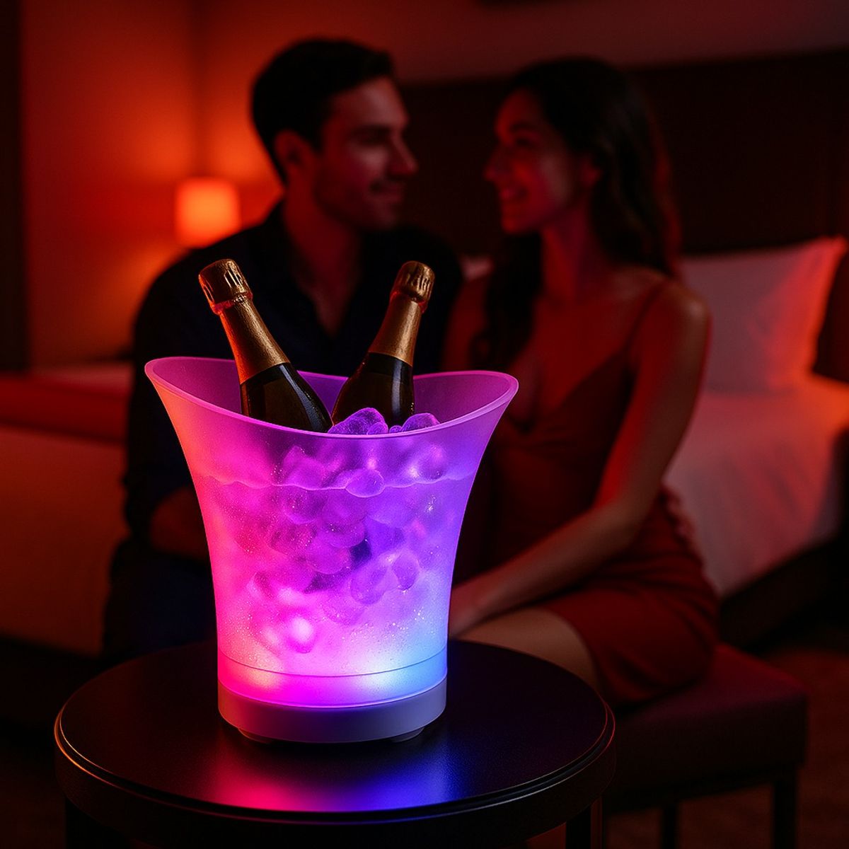 GENERICO - Hielera Parlante 4 en 1 que lo tiene TODO (Hielera + Parlante + Bluetooth + Luz Led)