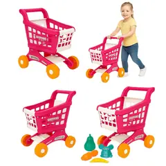 GENERICO - Carrito De Supermercado Infantil Con AlimentosDe Juguetes