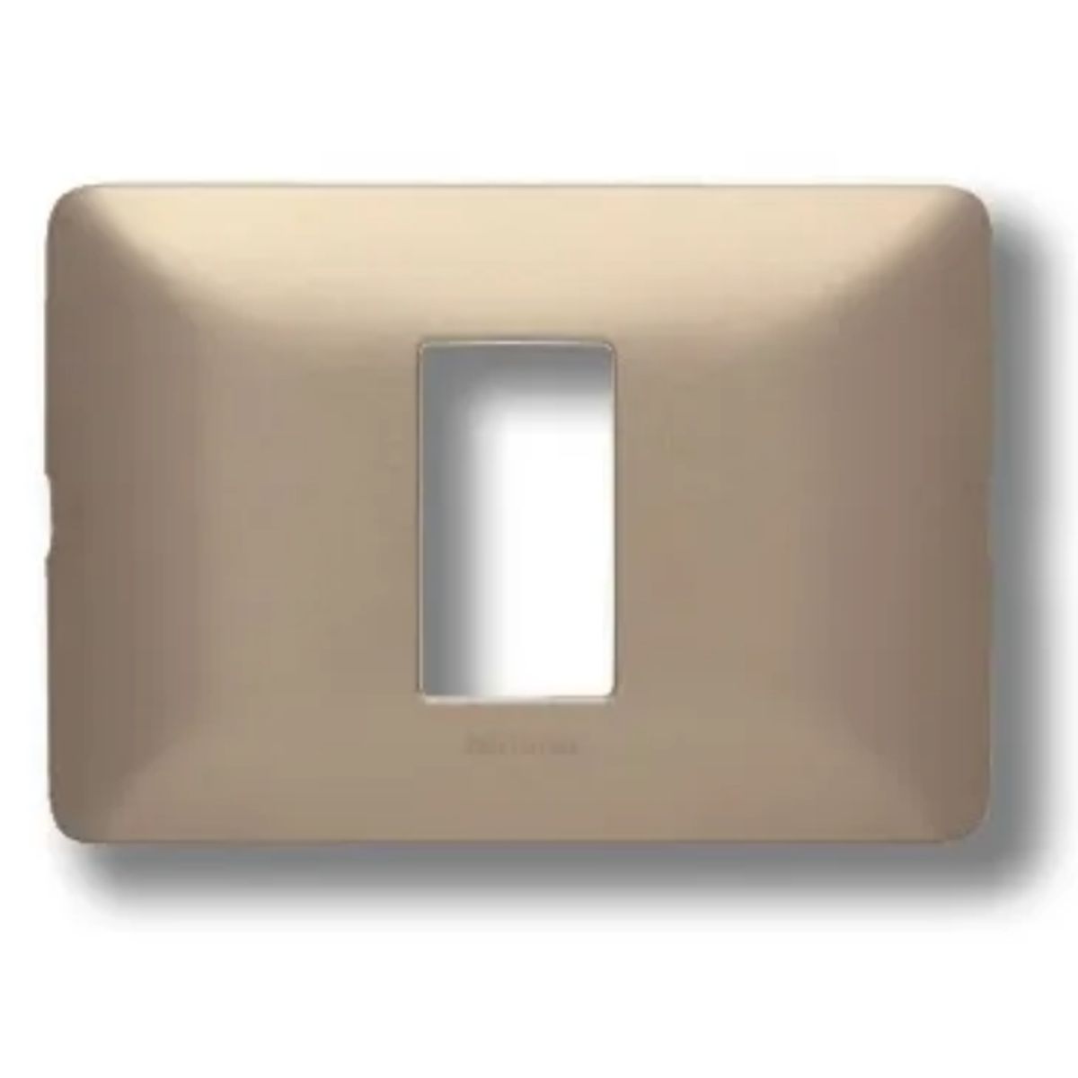 BTICINO - Placa 1 Puesto Bticino Aluminio Champagne Matix