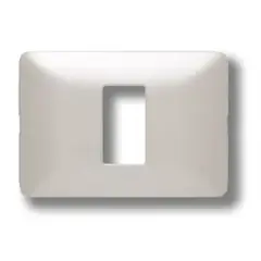 BTICINO - Placa 1 Puesto Aluminio Natural Matix