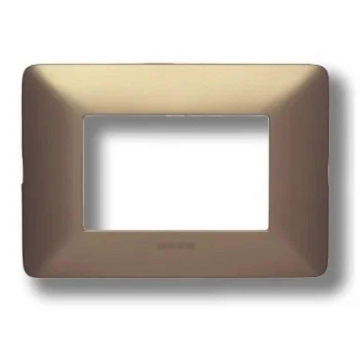 BTICINO - Placa 3 Puestos Bticino Aluminio Titanio Matix