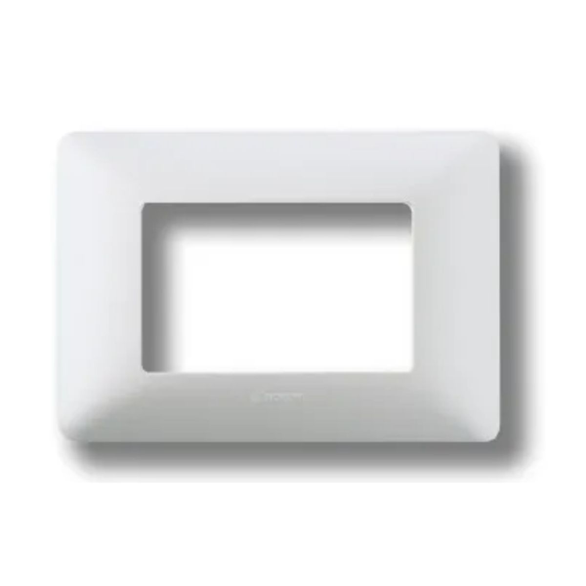 BTICINO - Placa 3 Puestos Bticino Metalizado Plata Matix