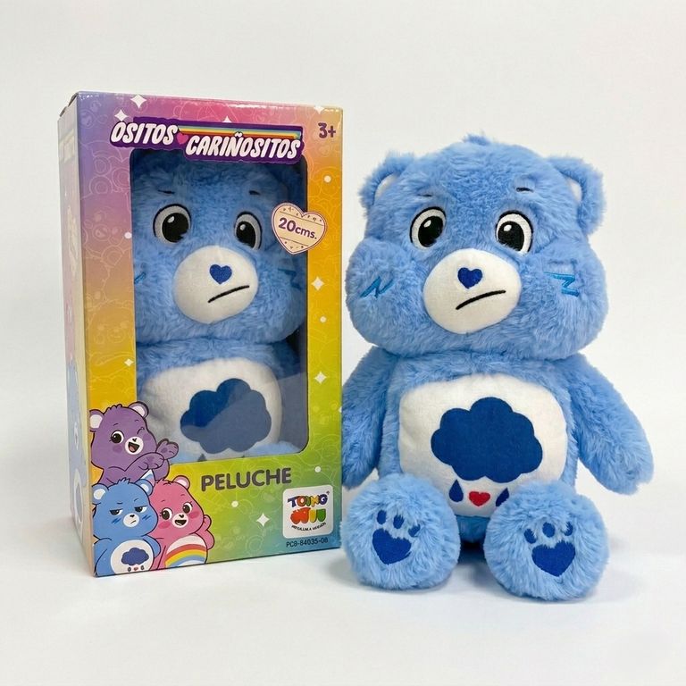 Peluche Grunosito Azul 25 Cm en Caja - Ositos Carinositos