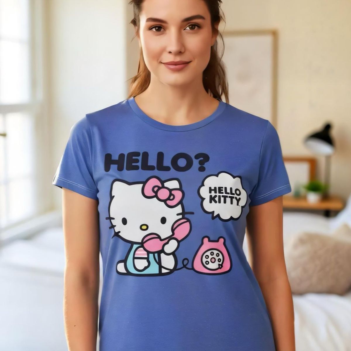 HELLO KITTY - Polera Pijama Mujer Hello Kitty