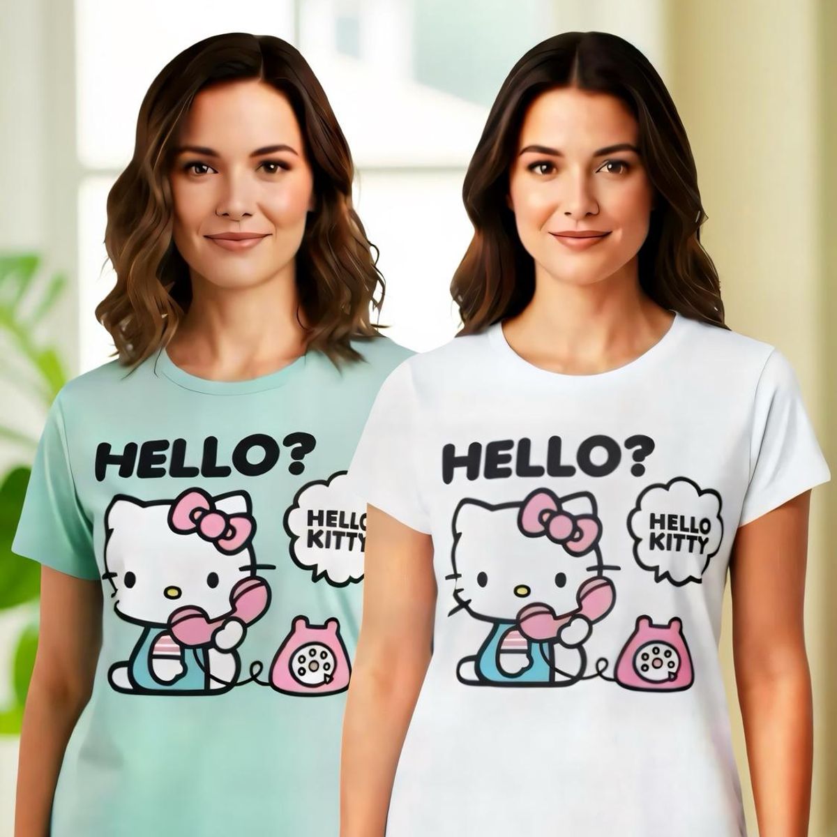HELLO KITTY - Pack 2 Poleras Pijama Mujer Hello Kitty