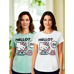 HELLO KITTY - Pack 2 Poleras Pijama Mujer