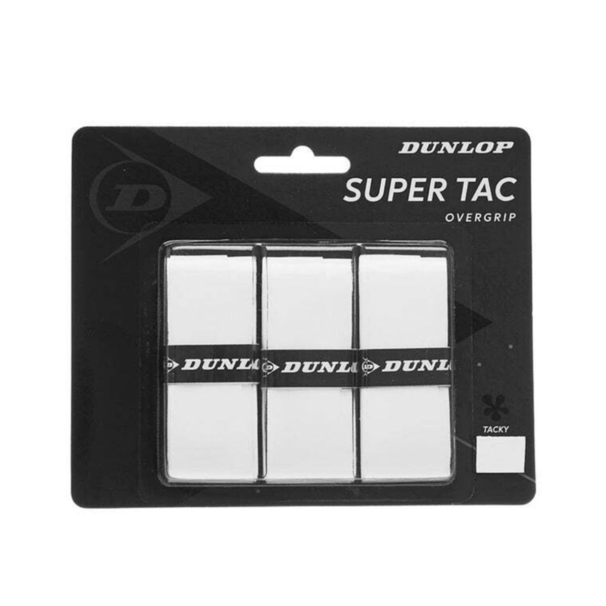 DUNLOP - Overgrip Dunlop Super Tac Blanco X3 Tenis Padel
