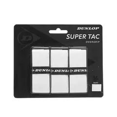DUNLOP - Overgrip Super Tac Blanco X3 Tenis Padel