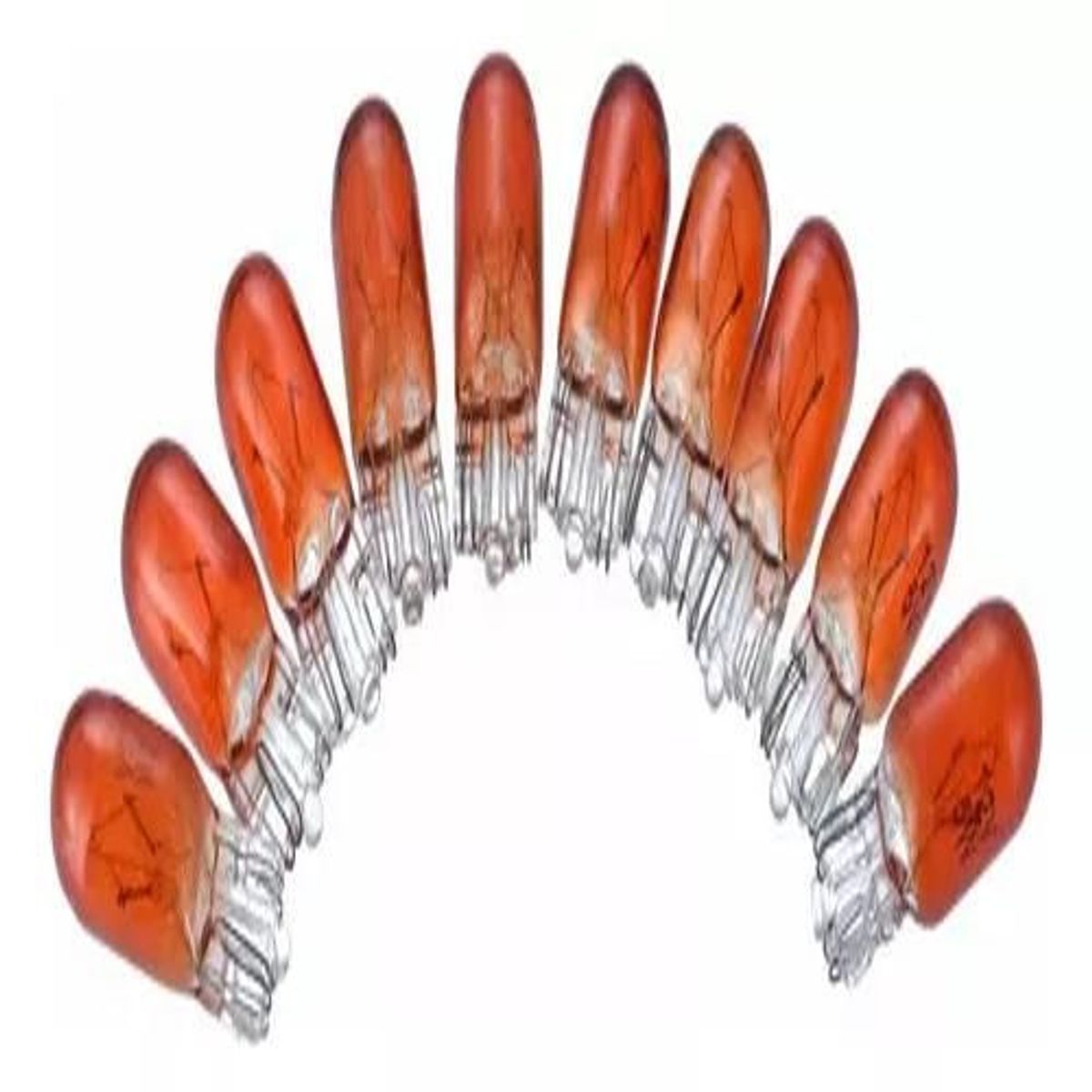 GENERICO - Ampolleta T10 Cola Pez Halogena Ambar 12v 3w 50unidades